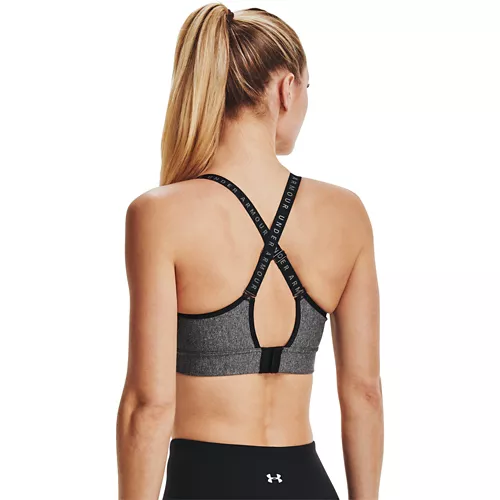 Women's Under Armour Infinity Mid Heather Sports Bra - Image 2