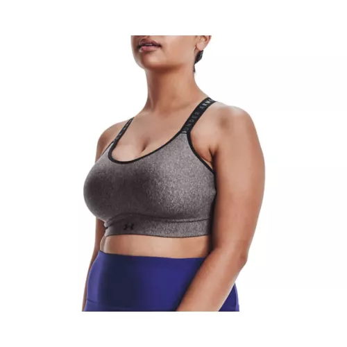 Women's Under Armour Infinity Mid Heather Sports Bra - Image 4
