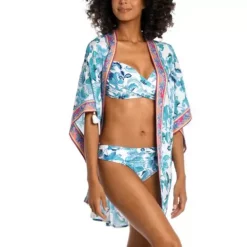 Women's La Blanca Square Kimono Dress Swim Cover Up