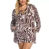 Women's La Blanca Plus Lace Up Tunic Dress Swim Cover Up