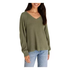 Z-Supply Women's Z Supply Frances Waffle Crewneck Sweatshirt