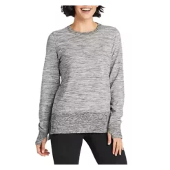 Women's L.L.Bean Bean's Cozy Marled Split Hem Crewneck Sweatshirt