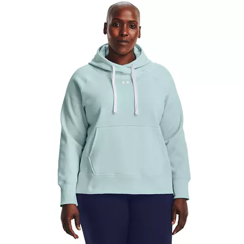 Women's Under Armour Plus Rival Fleece HB Hoodie - Image 3