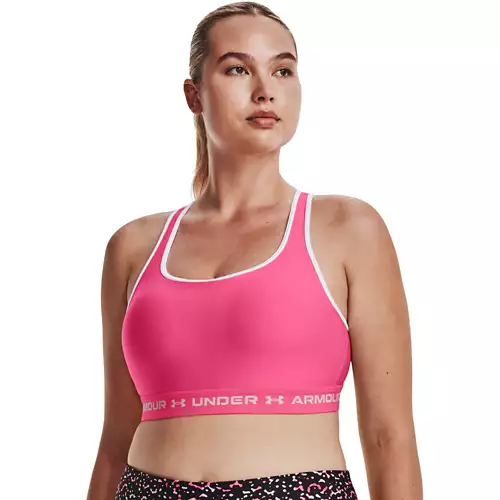 Women's Under Armour Crossback Mid Sports Bra - Image 4