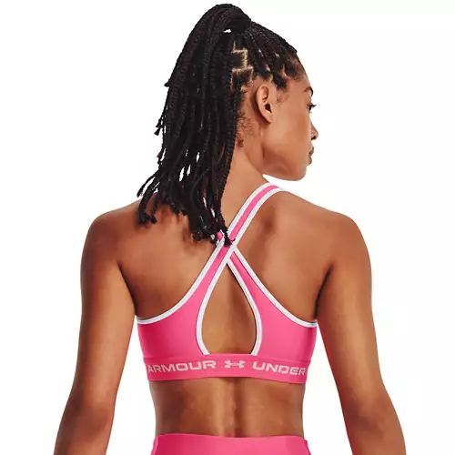 Women's Under Armour Crossback Mid Sports Bra - Image 6