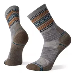 Men's Smartwool Hike Light Cushion Spiked Stripe Crew Socks