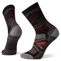 Men's Smartwool Hike Light Cushion Mountain Range Pattern Crew Socks