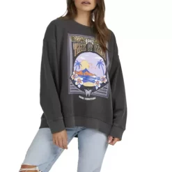 Women's Roxy Into The Night Crewneck Sweatshirt