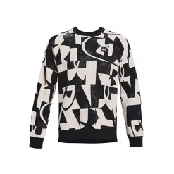 Men's Under Armour Fleece Macro Branded Crewneck Sweatshirt