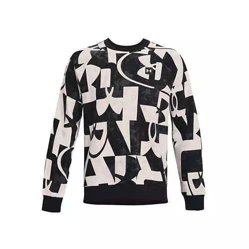 Men's Under Armour Fleece Macro Branded Crewneck Sweatshirt