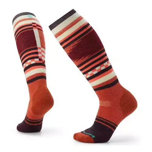 Women's Smartwool Full Cushion Pattern Snowboard Knee High Snowboarding Socks