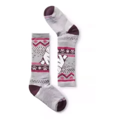 Kids' Smartwool Wintersport Full Cushion Polar Bear Pattern Knee High Skiing Socks