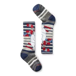 Kids' Smartwool Wintersport Full Cushion Yeti Pattern Knee High Skiing Socks