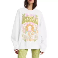 Women's Billabong Ride In Oversized Crewneck Sweatshirt