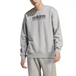Men's Adidas All Season Fleece Graphic Crewneck Sweatshirt