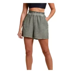 Women's Tribal Shirred Beach Short Swim Cover Up