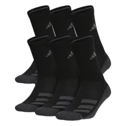 Kids' Adidas Cushioned 6 Pack Crew Socks