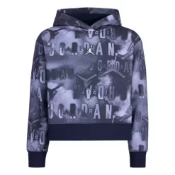 Girls' Jordan Essentials All-Over-Print Boxy Hoodie