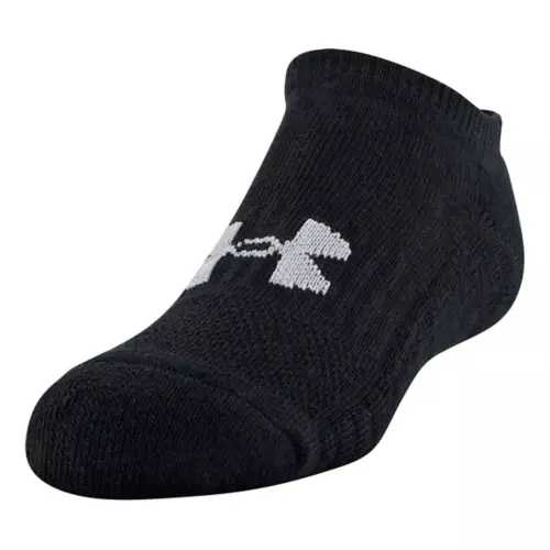 Kids' Under Armour Training Cotton 6 Pack No Show Socks - Image 2