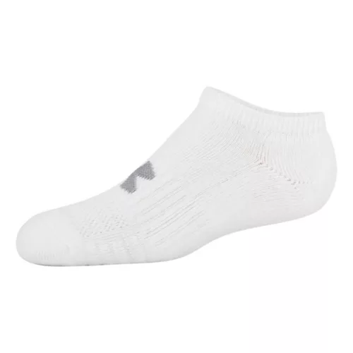 Kids' Under Armour Training Cotton 6 Pack No Show Socks - Image 3