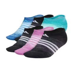 Adult Adidas Superlite Ombre 6 Pack Ankle Socks