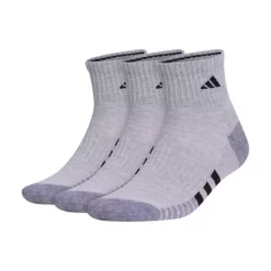 Adult Adidas Cushioned 3.0 3 Pack Quarter Socks