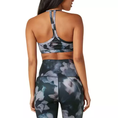 Women's Beyond Yoga Lux Print T-Back Luxe Sports Bra - Image 4